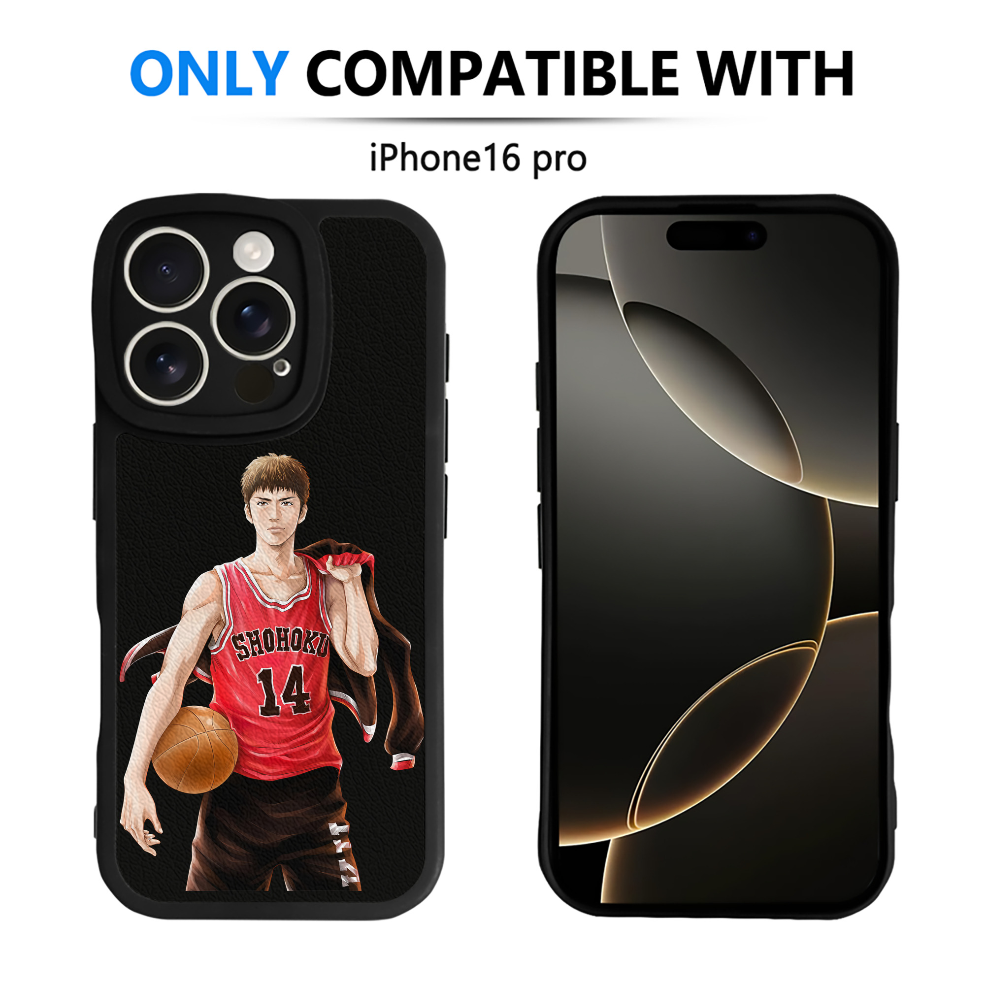 （画像用） SLAM DUNK／スラムダンク 【iPhone 16シリーズ対応】シリコンスマホケース（レザー調） 材質：シリコン